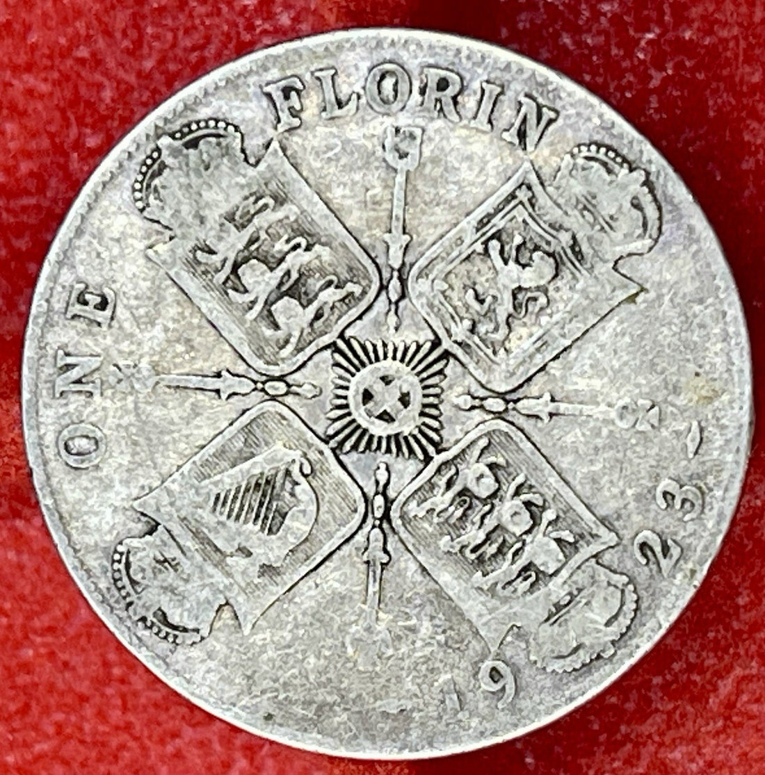 Great Britain 1 Florin 1923 Silver Coin - King George V