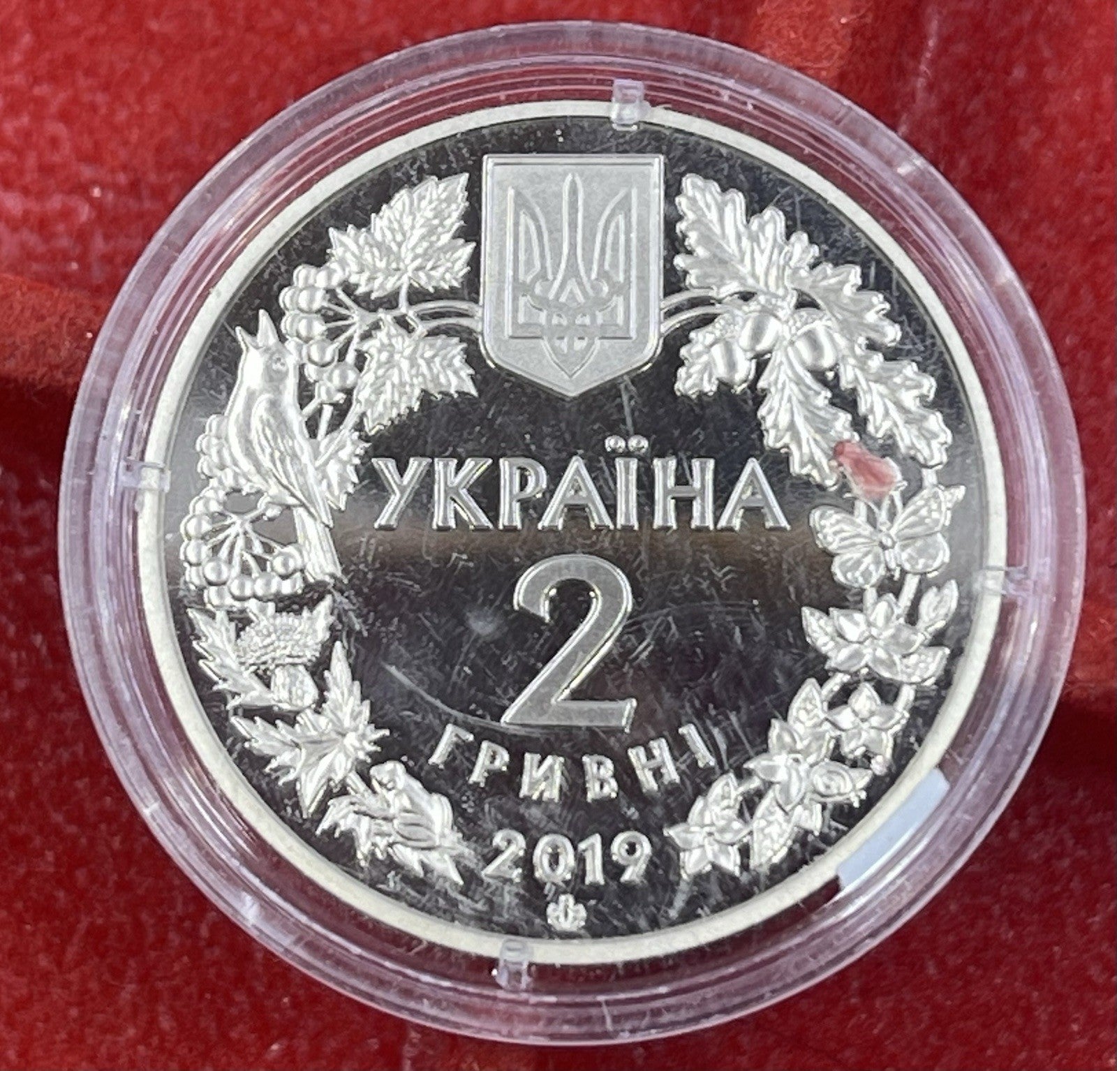 WHITE-TAILED EAGLE, Haliaeetus Albicilla , Ukraine 2 UAH Coin 2019 Fauna Bird