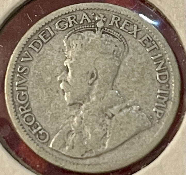 Canada King George V Silver 10 Cents 1931 Coin