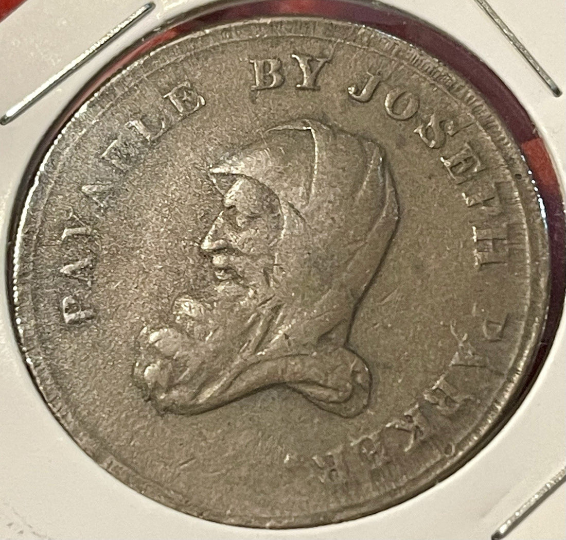 Coin, Great Britain, Staffordshire, Joseph Parker Walsall, Penny Token