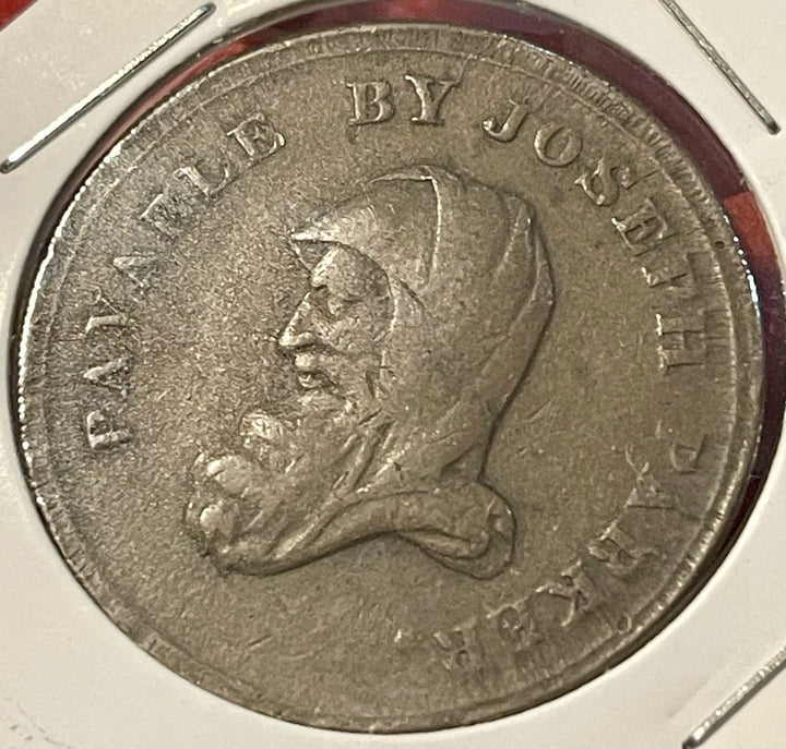 Coin, Great Britain, Staffordshire, Joseph Parker Walsall, Penny Token