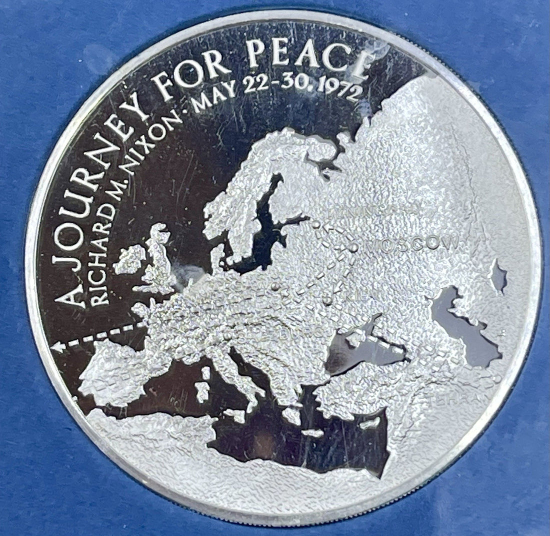 Presidential Journey to Russia Eyewitness Medal Sterling Silver Franklin Mint