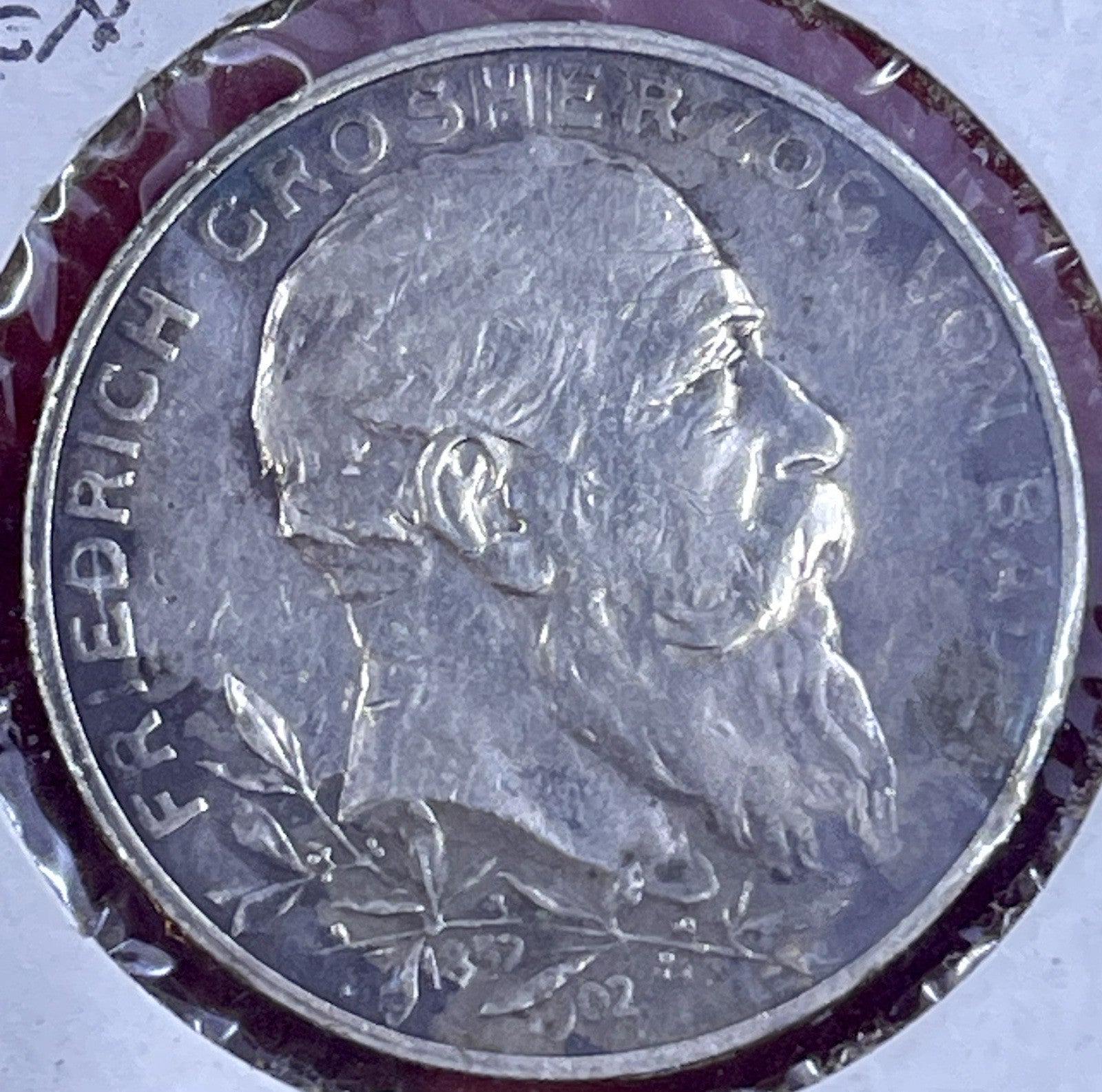 BADEN (German Empire) 2 Mark 1902 G - Silver 0.9 - Reign Anniver. Coin