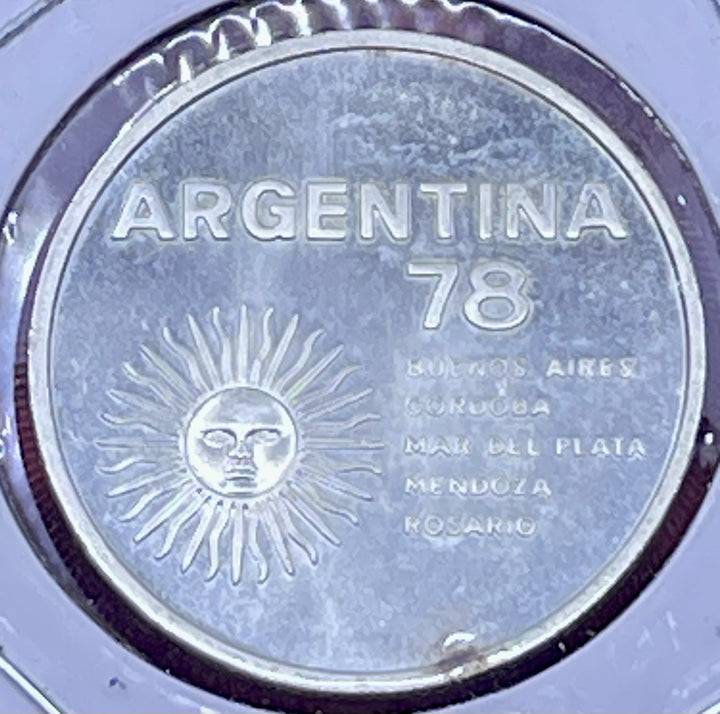 Argentina 1000 Pesos 1978 silver comm. issue  KM-78 .2  CoinArgentina 1000 Pesos