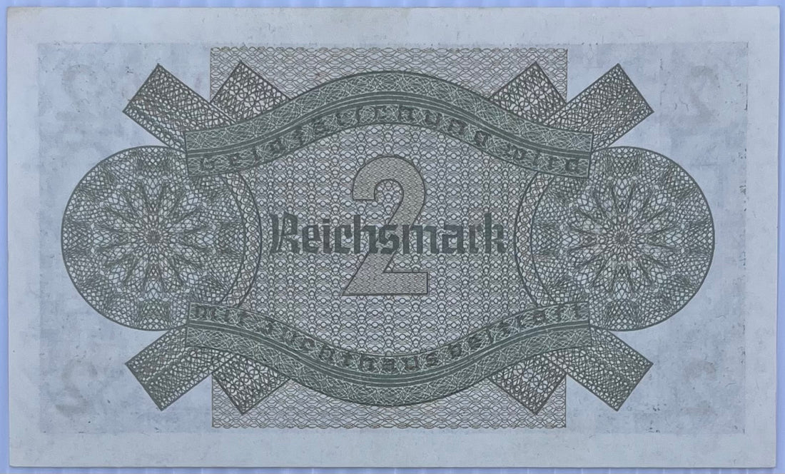 1940 Germany 2 Reichsmark P-R137B WW2 Occ. Territory UNC World Banknote