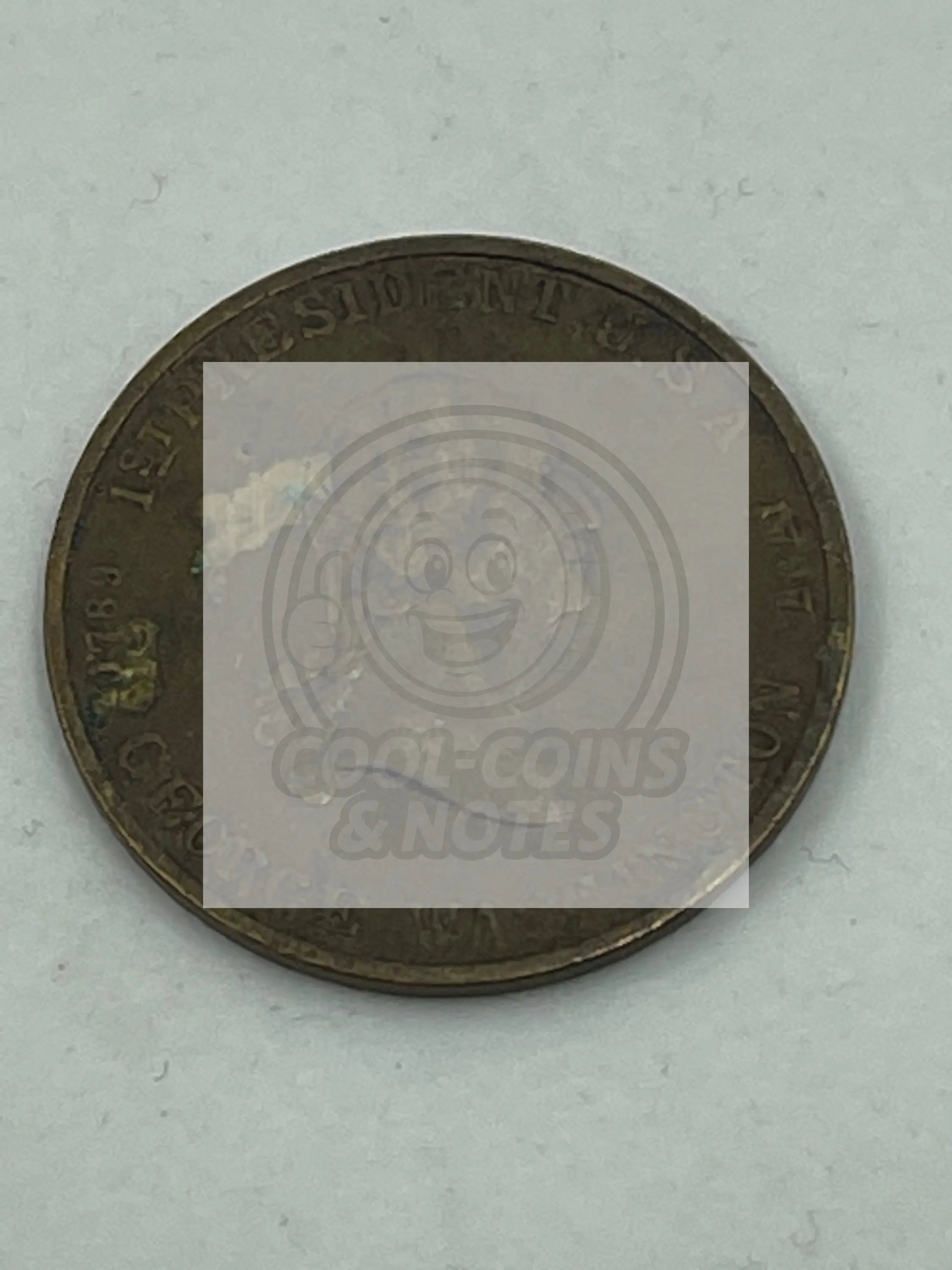 1789-1797 1st President U.S.A George Washington Holed Token - Cool Coins & Notes