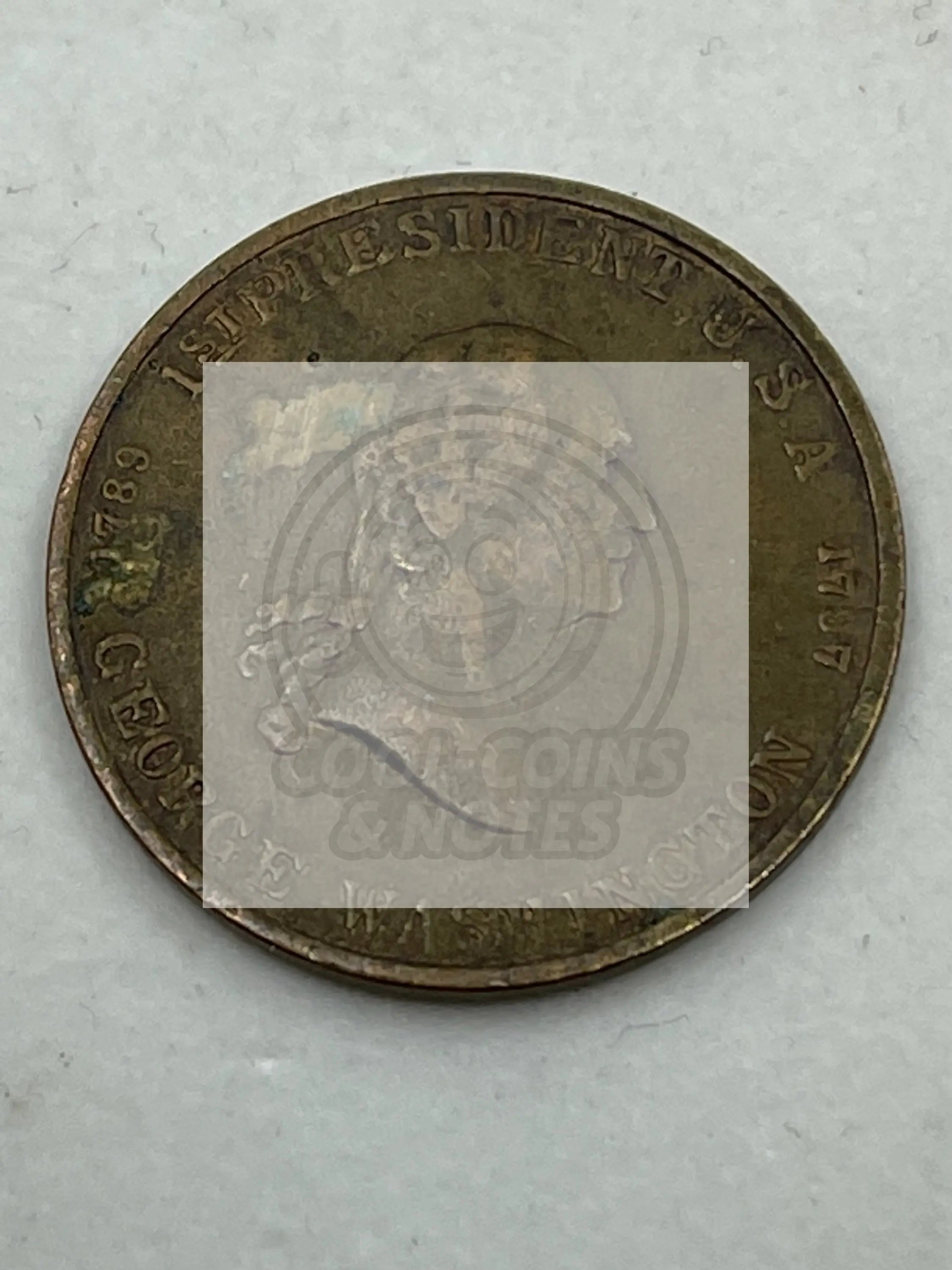 1789-1797 GEORGE WASHINGTON 1st PRESIDENT of U.S.A. Token - Cool Coins & Notes