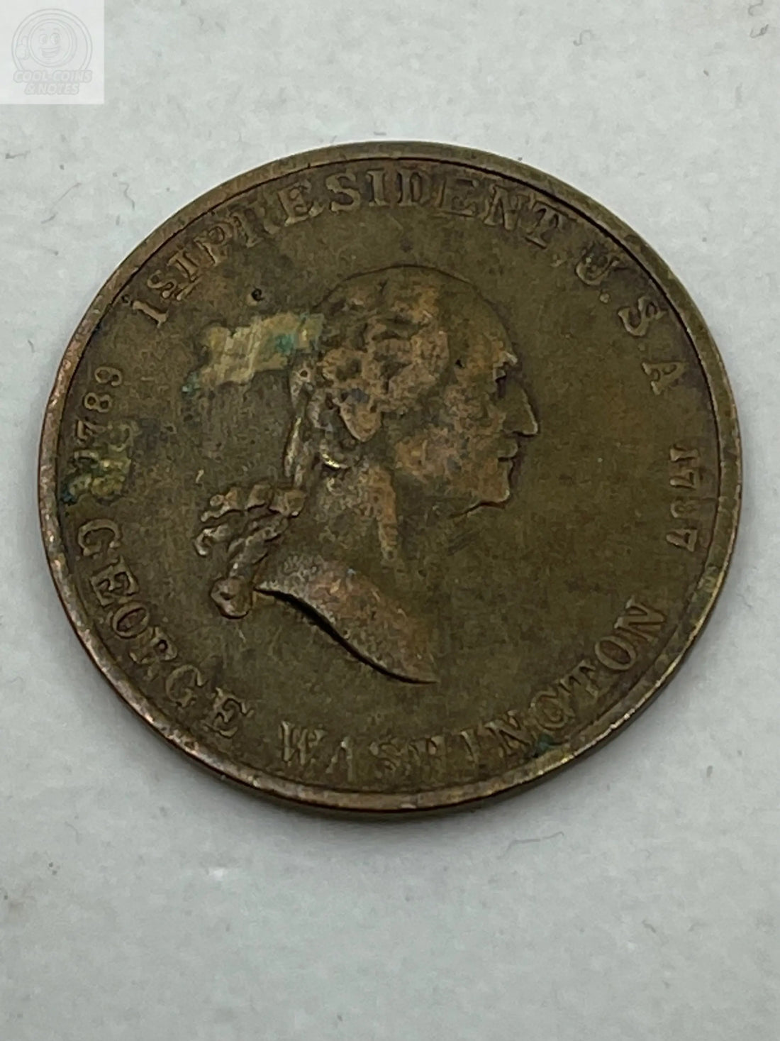 1789-1797 GEORGE WASHINGTON 1st PRESIDENT of U.S.A. Token - Cool Coins & Notes