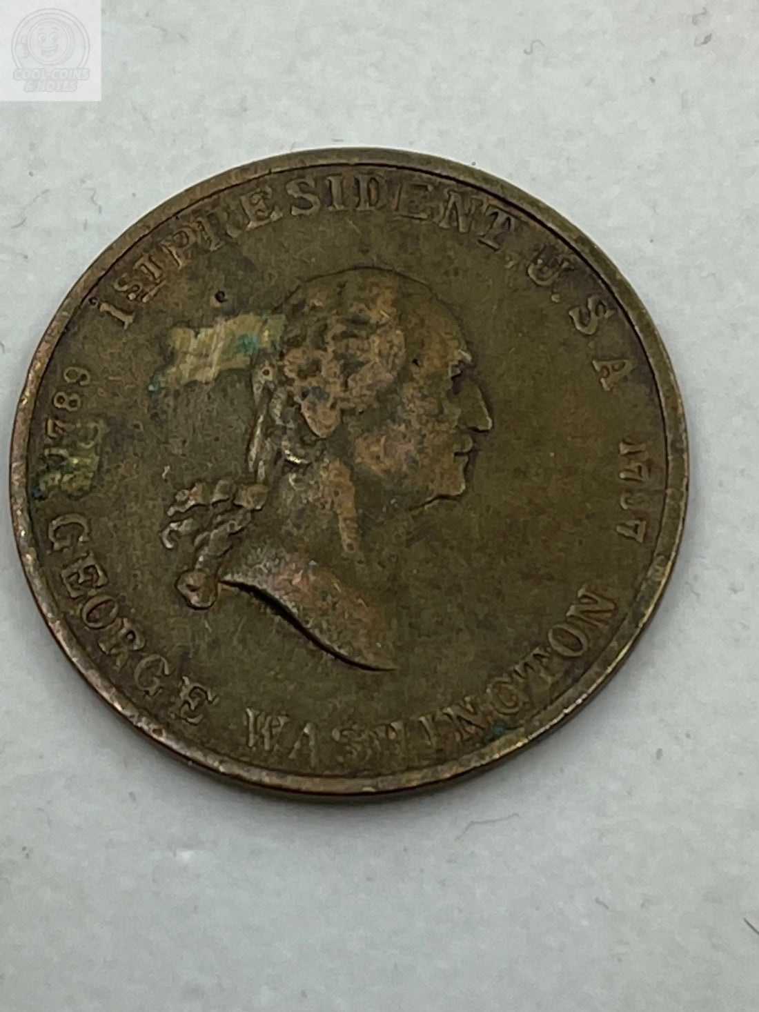 1789-1797 GEORGE WASHINGTON 1st PRESIDENT of U.S.A. Token - Cool Coins & Notes