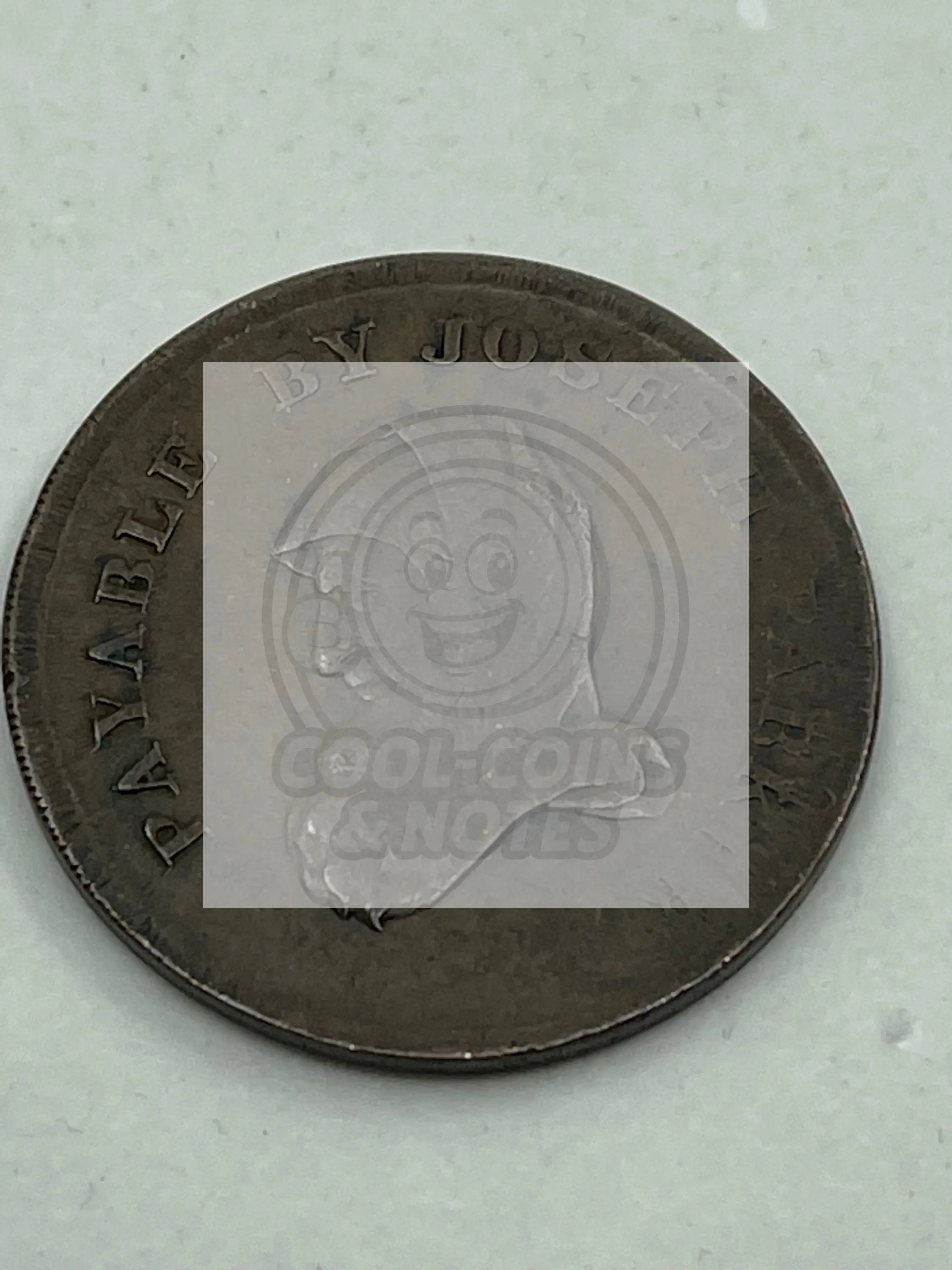 1811 Walsall, (W. 1169) Joseph Parker Token - Cool Coins & Notes