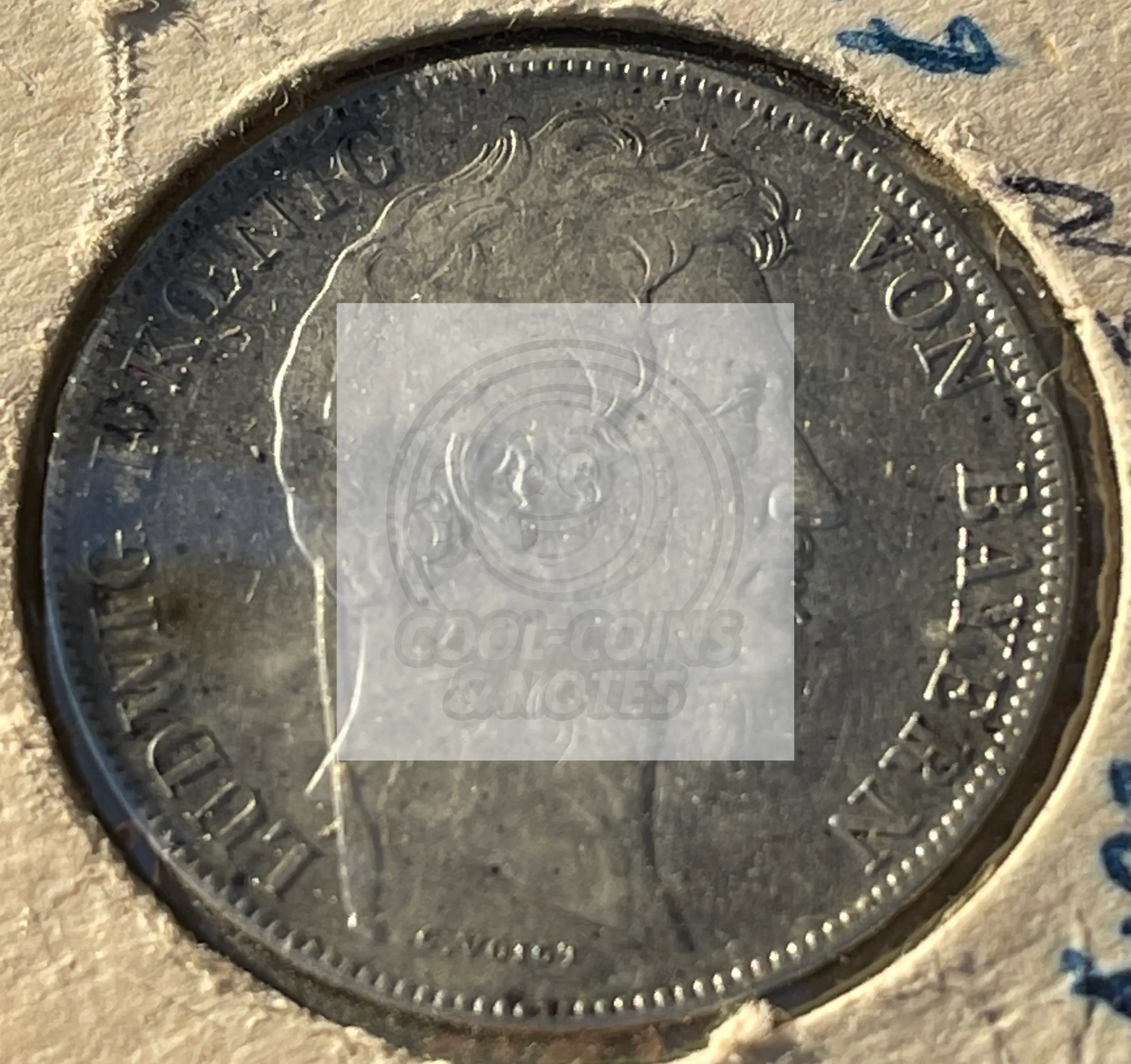 1844 Bavaria German States Silver Gulden Coin - Cool Coins & Notes