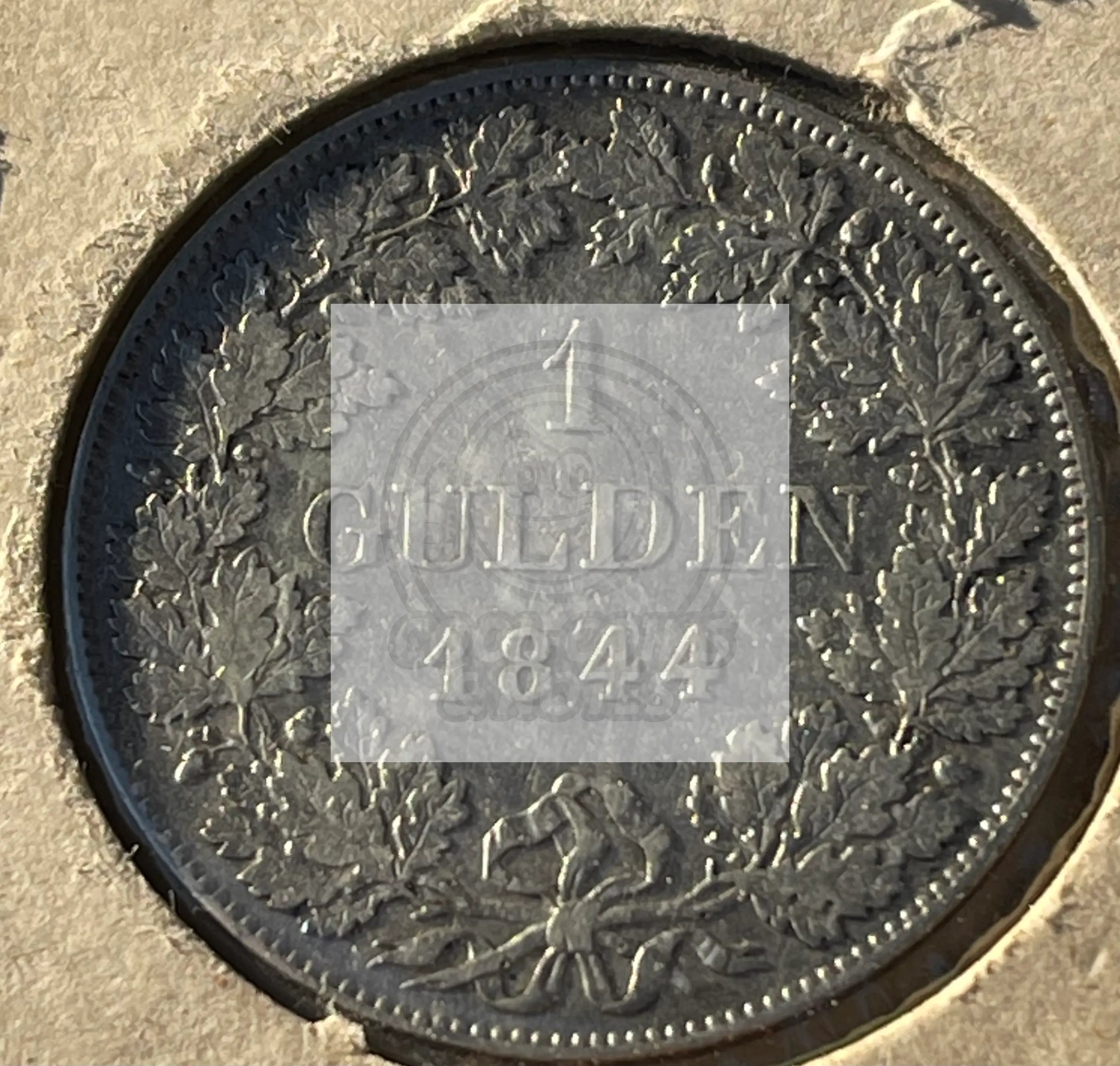 1844 Bavaria German States Silver Gulden Coin - Cool Coins & Notes