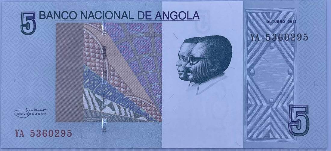 2012 Angola 5 Kwanzas P-151 UNC World Banknote