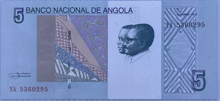 2012 Angola 5 Kwanzas P-151 UNC World Banknote