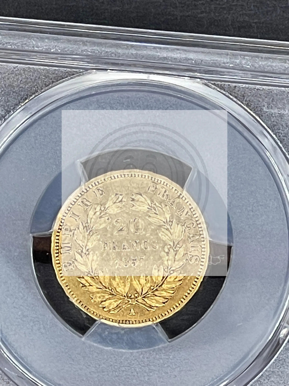 1857 A France 20 Francs coin PCGS XF45 grading