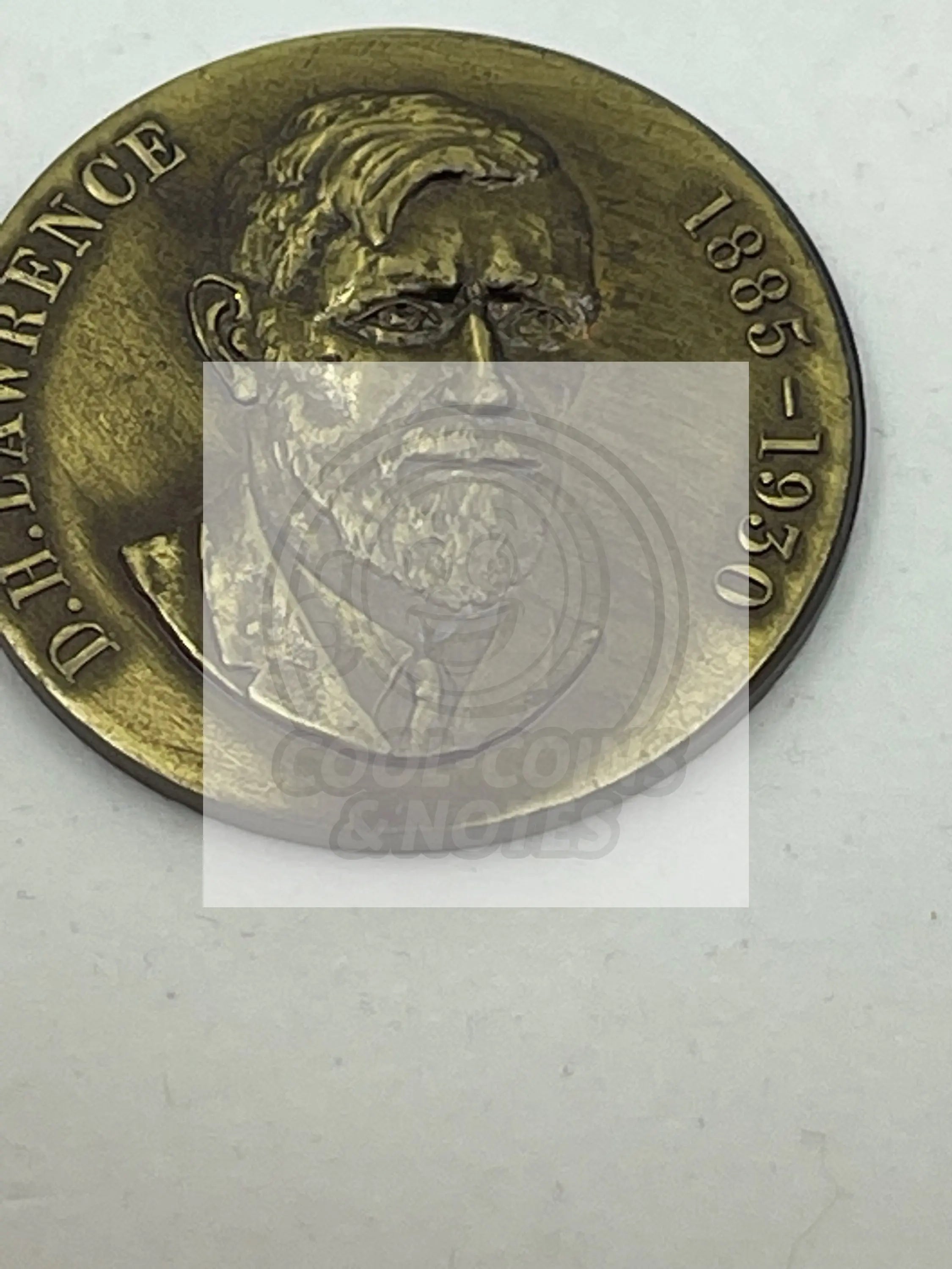 1885-1930 Writer and Poet D.H. Lawrence Coin Medal - Cool Coins & Notes