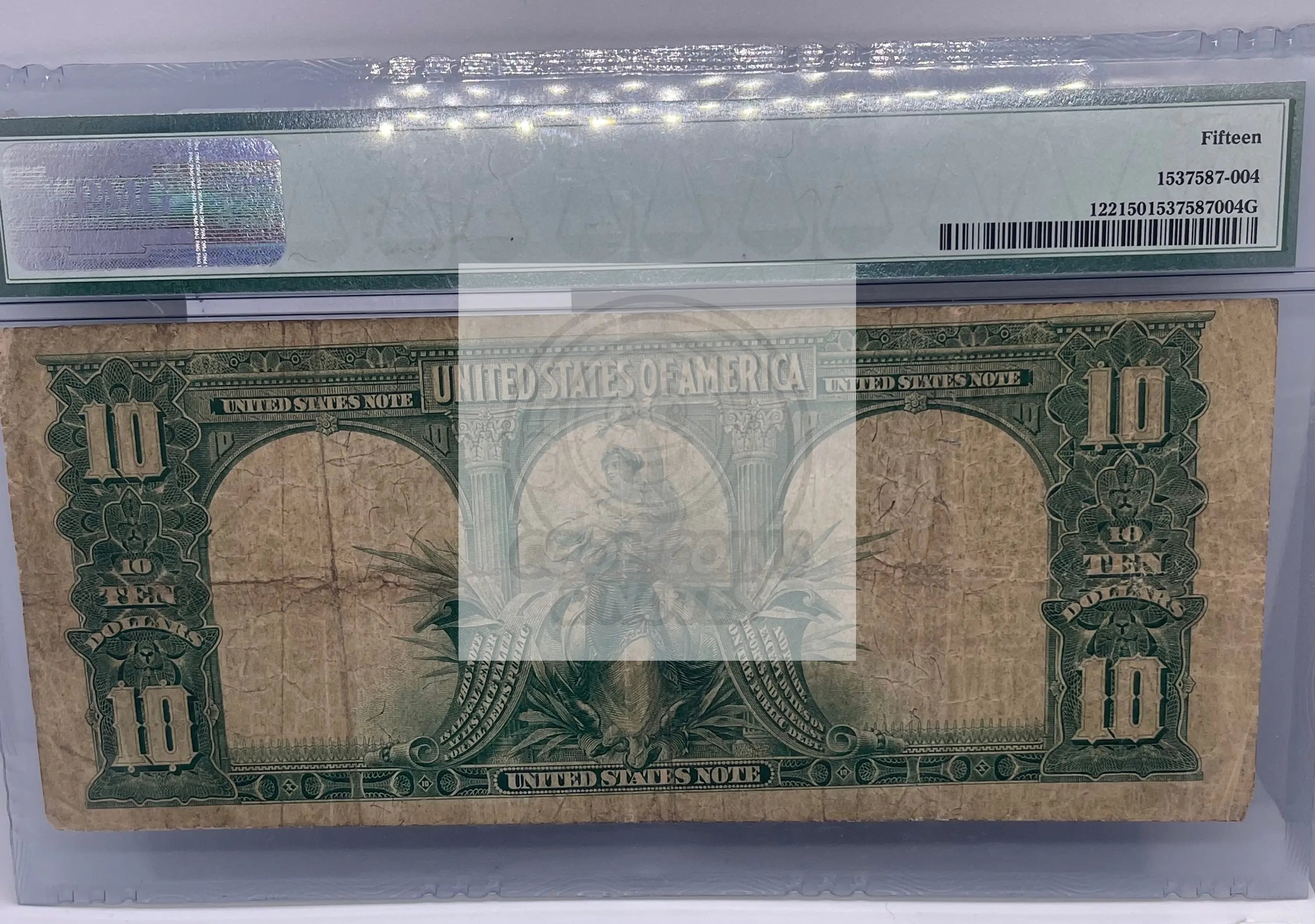1901 Legal Tender $10 dollar Fr # 122 PMG 15 Bison Banknote - Cool Coins & Notes