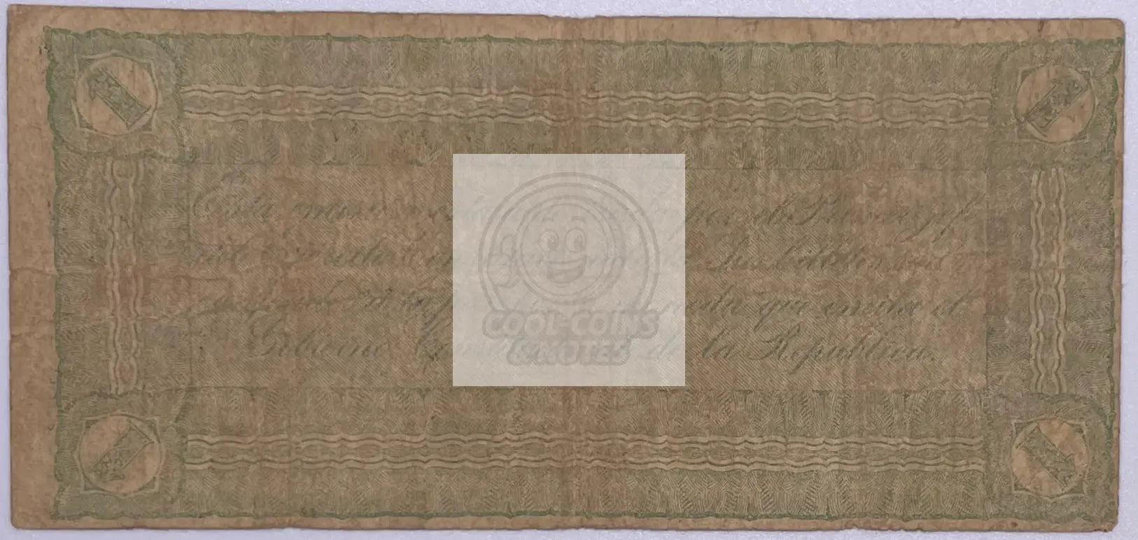 1914 Mexico 1 Peso El Estado de Durango S#731a Banknote - Cool Coins & Notes