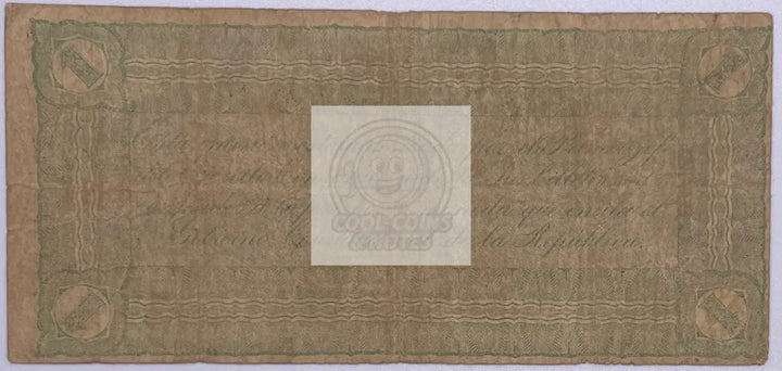 1914 Mexico 1 Peso El Estado de Durango S#731a Banknote - Cool Coins & Notes