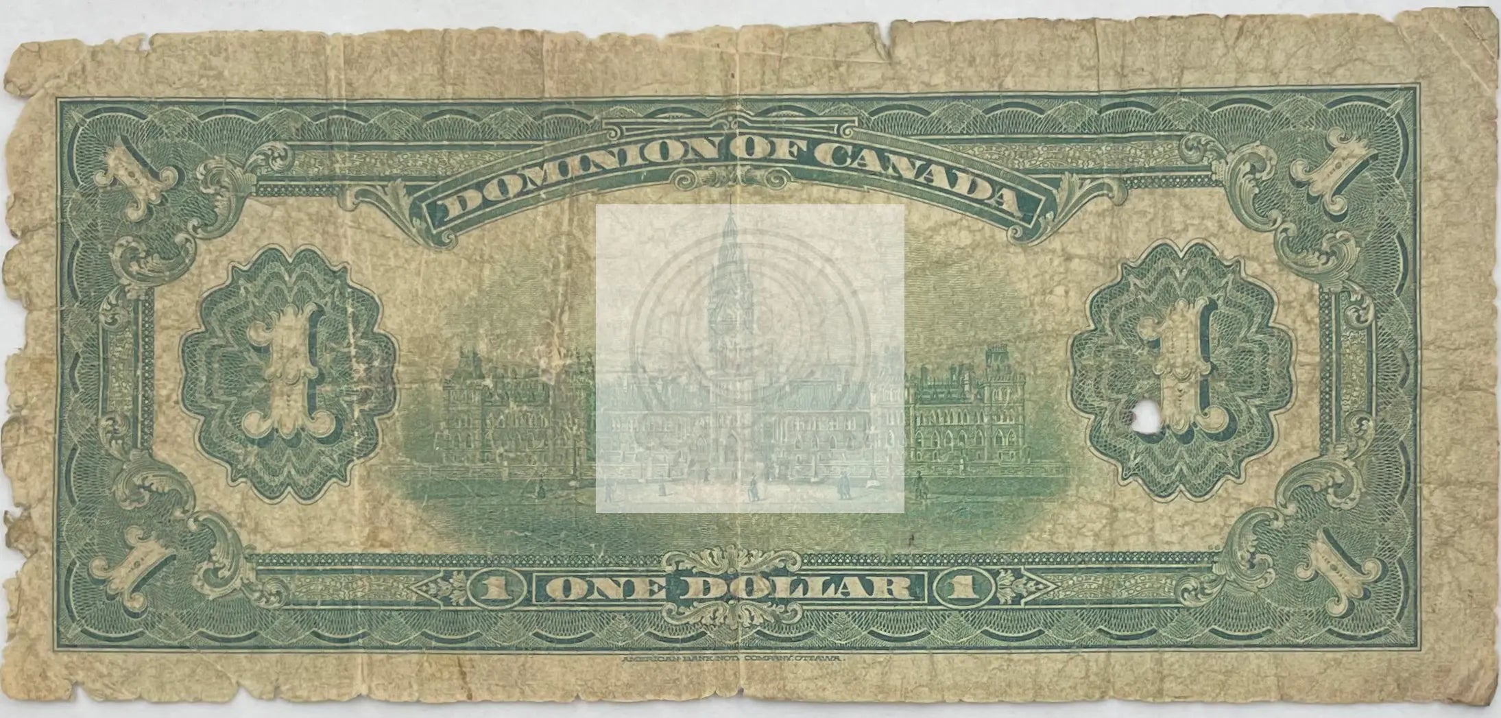 1917 Canada $1 Dollar  P-23d World Banknote - Cool Coins & Notes
