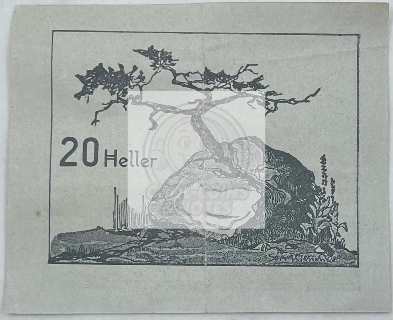 1920 Austria Notgeld 20 Heller JPR0777a-20 - Cool Coins & Notes