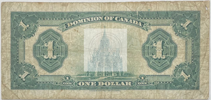 1923 Canada $1 Dollar  P-33n, Used World Banknote - Cool Coins & Notes