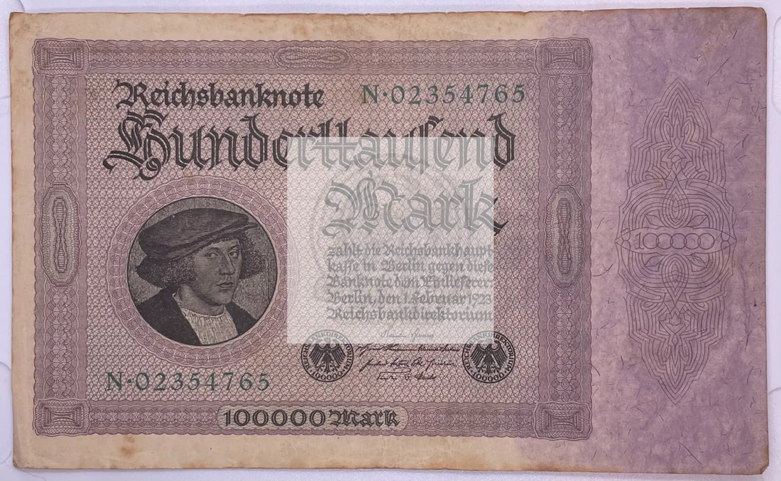 1923 Germany 100,000 Mark P83 Used Banknote From Lot - Cool Coins & Notes