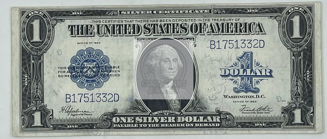 1923 "Horse Blanket" $1 Silver Certificate Blue Seal Fr.# 237 Banknote - Cool Coins & Notes