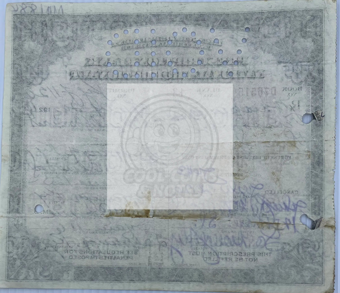 1926 Prohibition Spiritous Fermentus Whiskey Prescription Kentucky - Cool Coins & Notes
