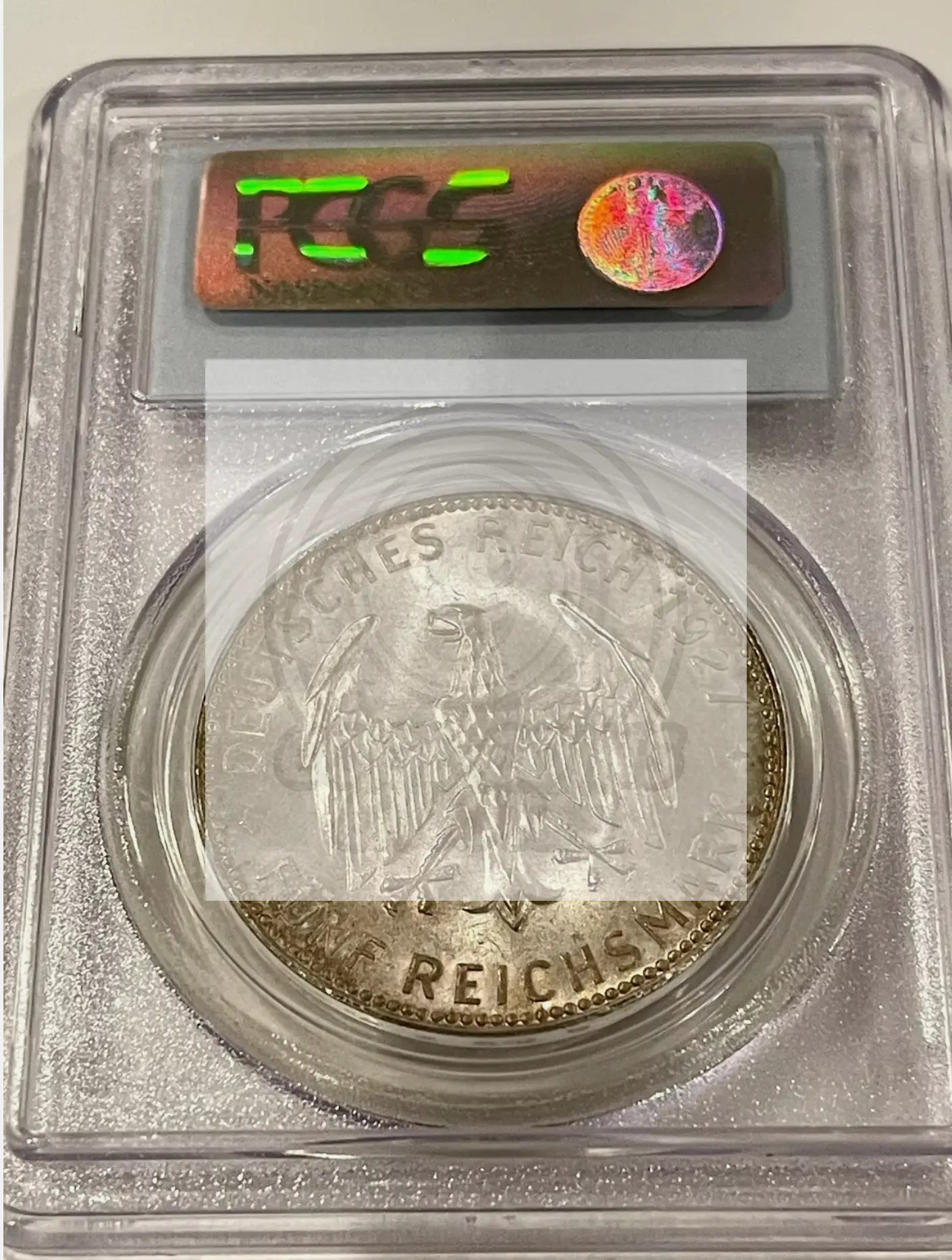 1927 F GERMANY. Weimar Republic Tubingen 5 Mark. Stuttgart Mint. PCGS MS-66 SM14 - Cool Coins & Notes