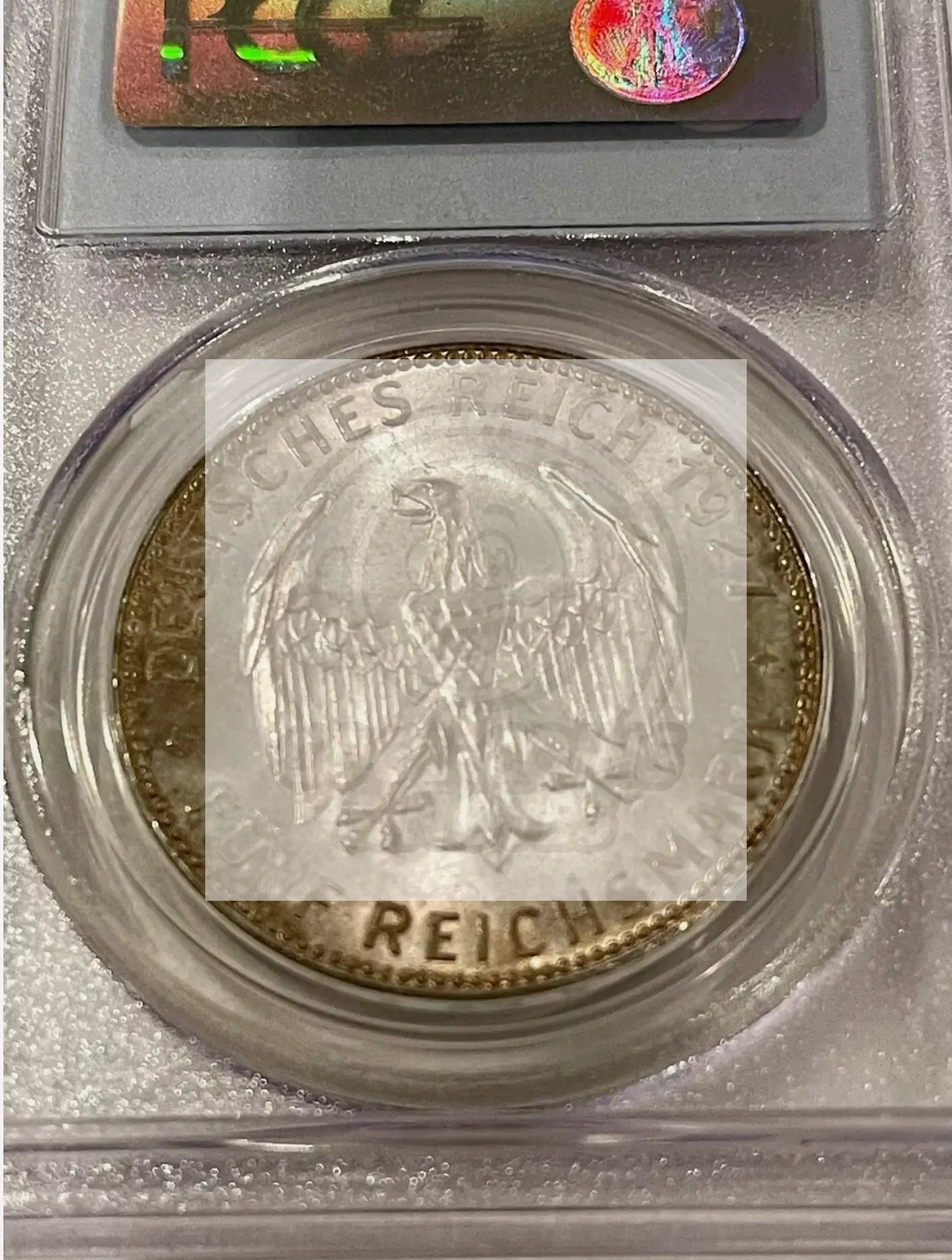 1927 F GERMANY. Weimar Republic Tubingen 5 Mark. Stuttgart Mint. PCGS MS-66 SM14 - Cool Coins & Notes