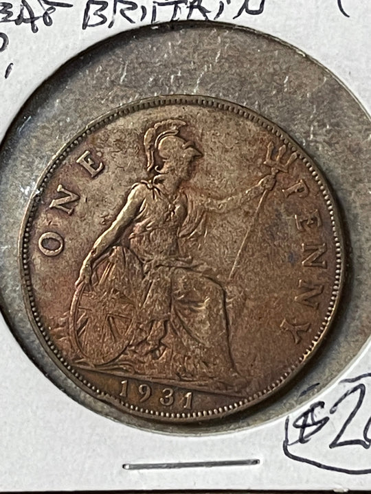 1931 Great Britain 1/2 Penny KM# 837 World Coin