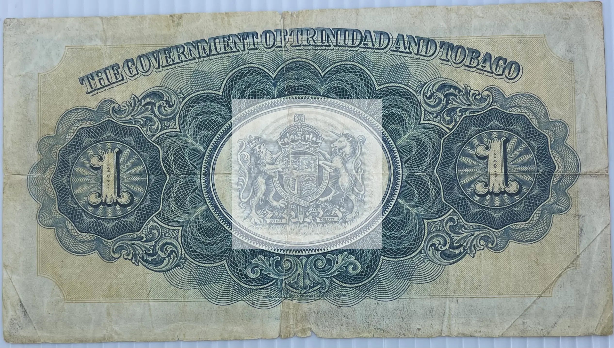 1935 Trinidad & Tobago $1 Dollar P-5a Used World Banknote - Cool Coins & Notes