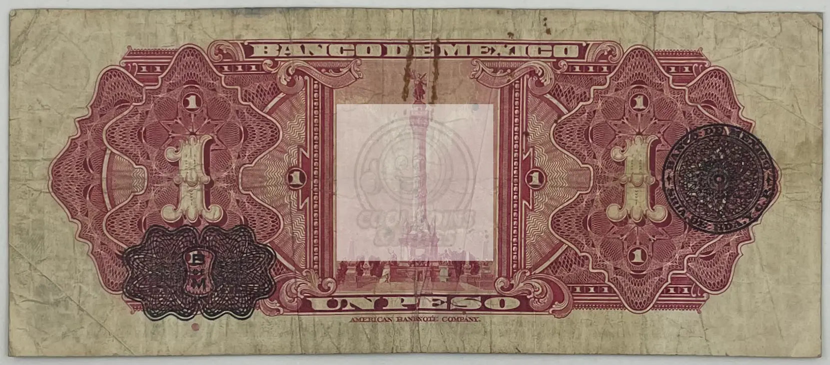 1936 Mexico 1 Peso Series E P-28b Banknote - Cool Coins & Notes