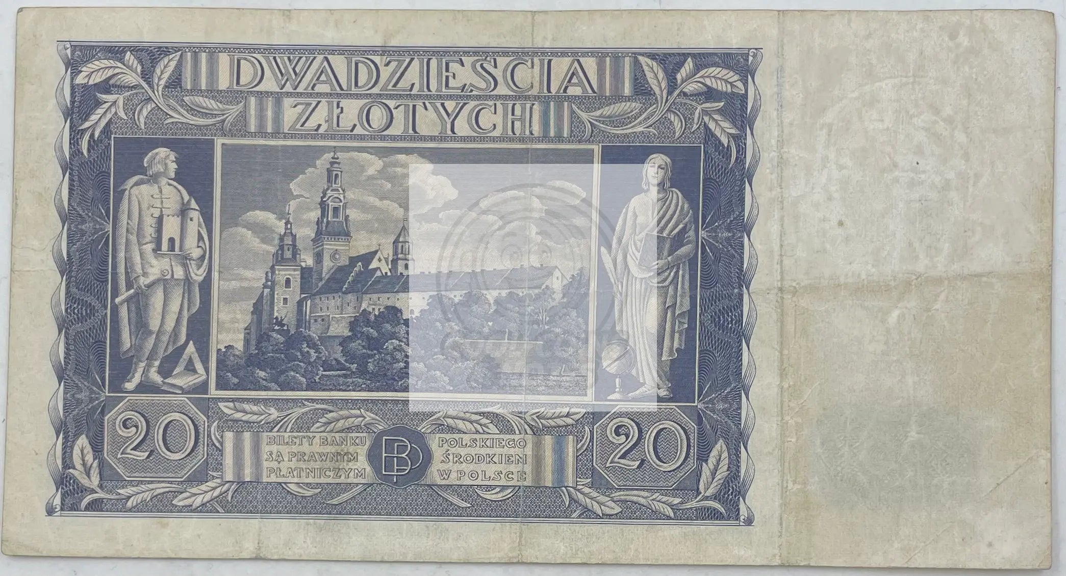1936 Poland 20 Zlotych P-77 Used World Banknote - Cool Coins & Notes