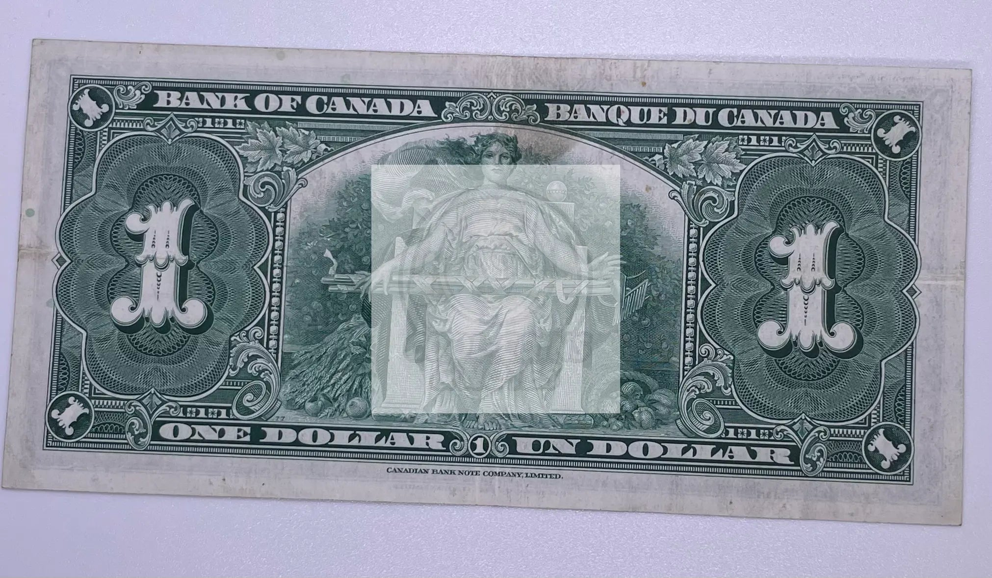 1937 Canada $1 Dollar BC-21d banknote front view