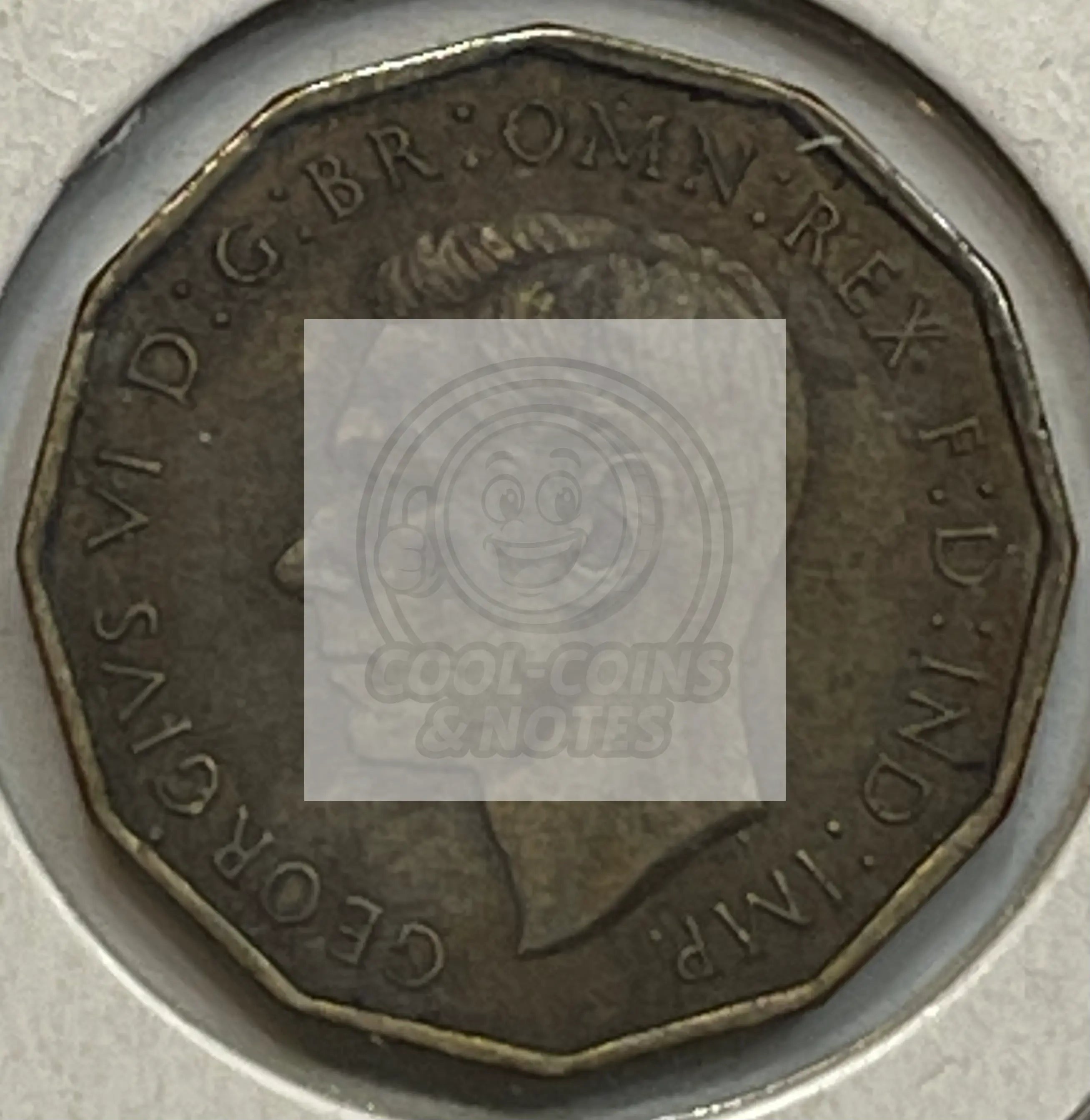 1937 United Kingdom 3 Pence threepence - George VI - KM#863 - Brass Coin - Cool Coins & Notes