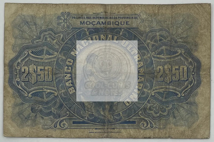 1941 Mozambique 2 1/2 Escudos Pick 82 Banknote - Cool Coins & Notes