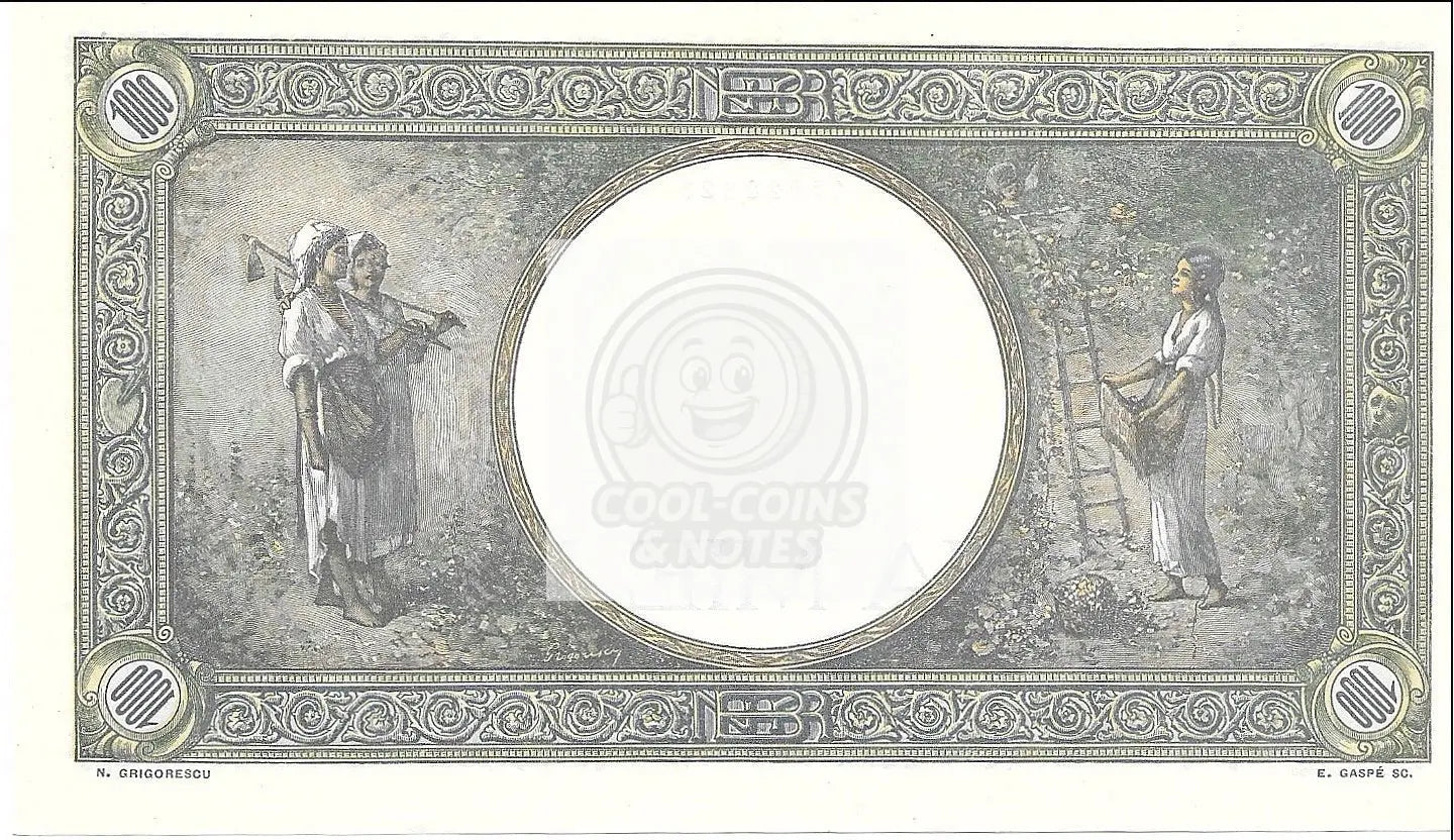 1941 Romania 1000 Lei Pick 52a UNC uncirculated banknote