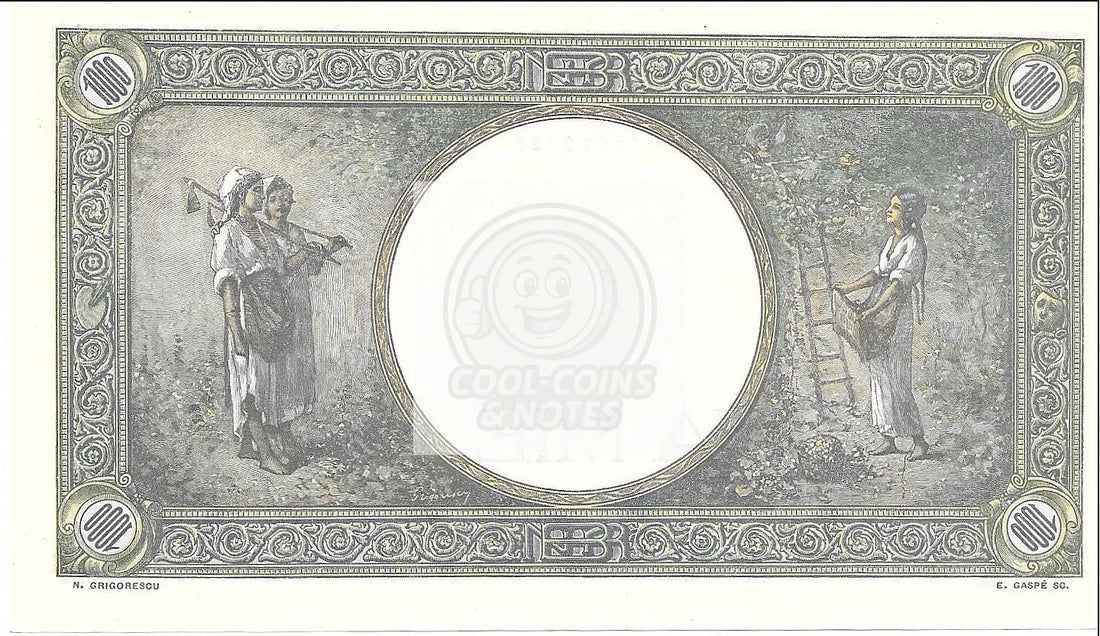 1941 Romania 1000 Lei Pick 52a UNC Banknote - Cool Coins & Notes