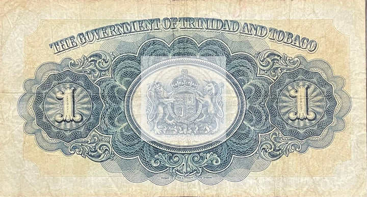 1942 Trinidad & Tobago $1 Dollar P-5 Circulated Banknote Cool Coins & Notes 