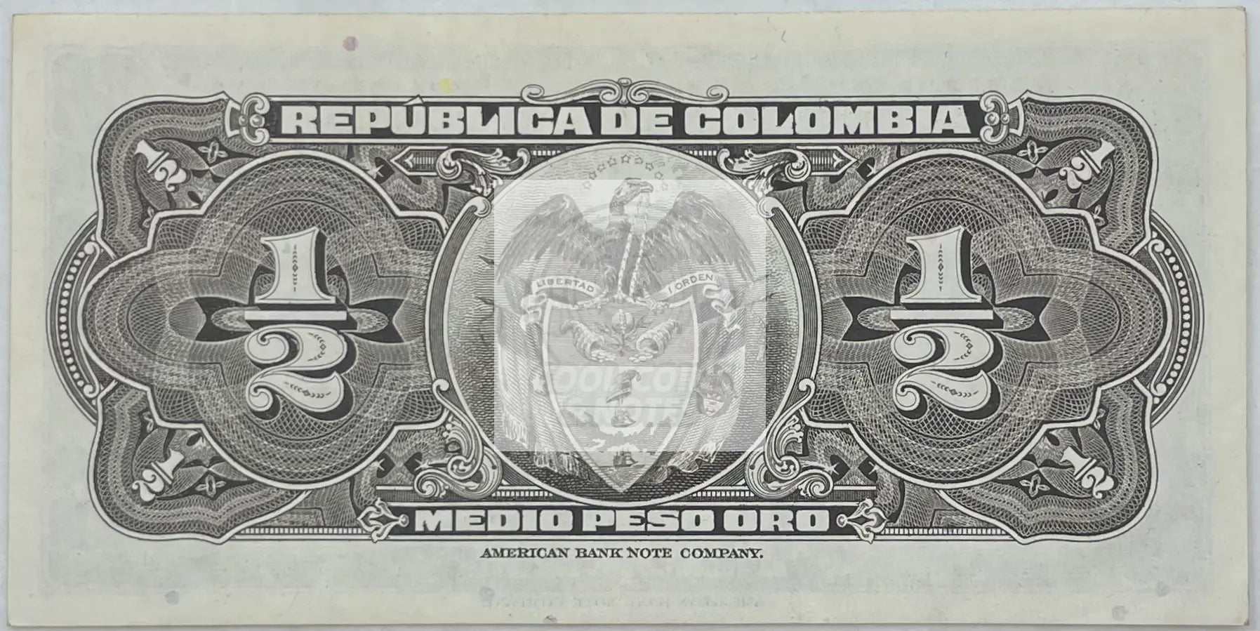 1948 Columbia 1/2 Medio Peso Oro P-345 UNC World Banknote - Cool Coins & Notes