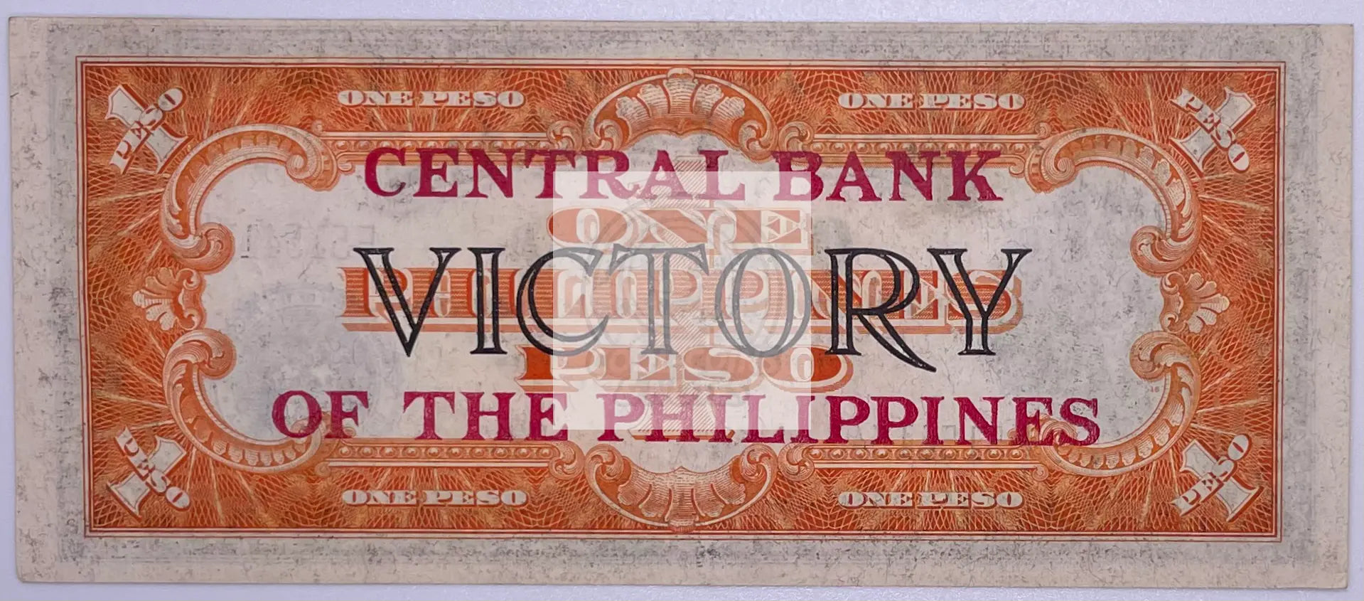 1949 Philippines 1 Peso banknote with Central Bank overprint P-117