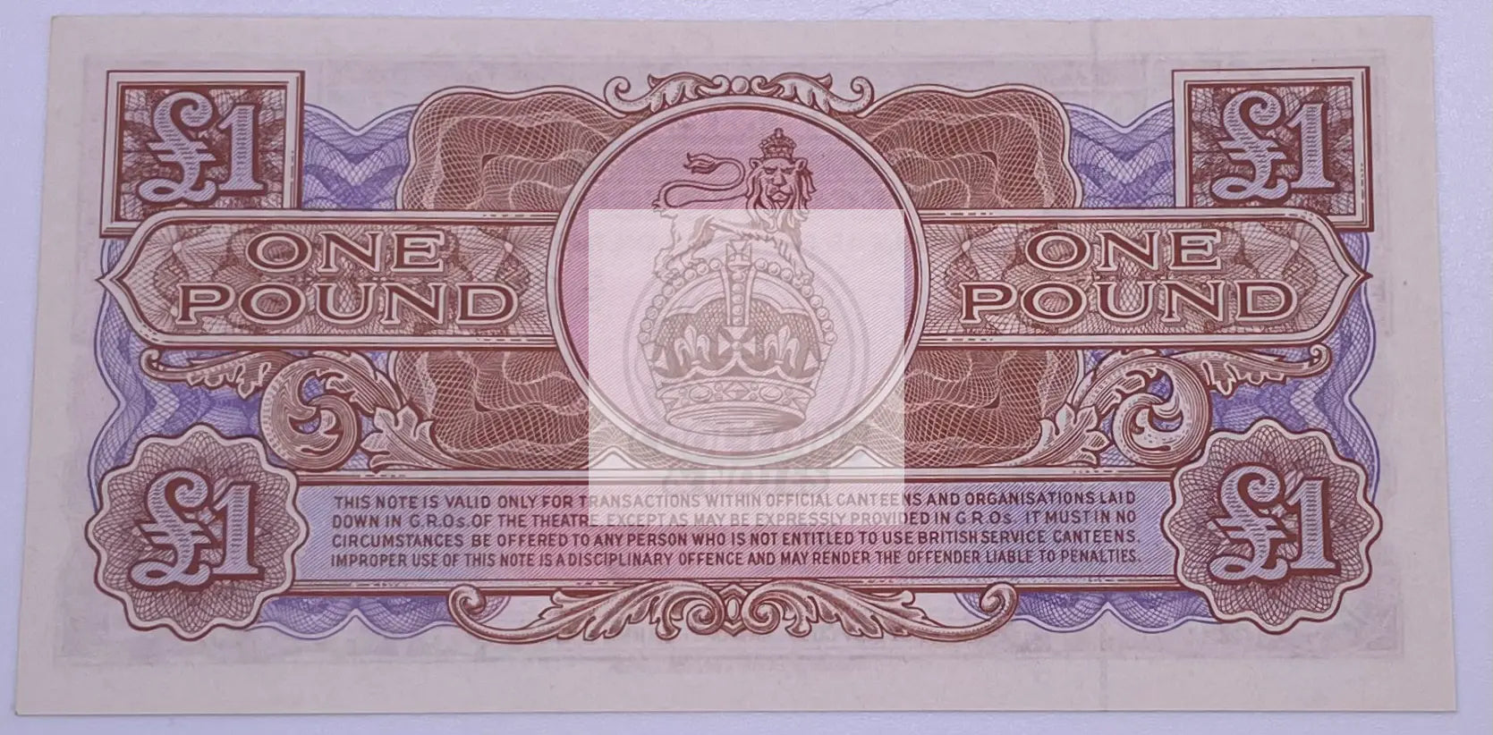 1956 British Armed Forces 1 Pound P M29 UNC Banknote - Cool Coins & Notes