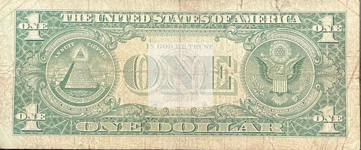 1957 USA $1 Dollar Silver Cert Circulated Banknote Cool Coins & Notes 