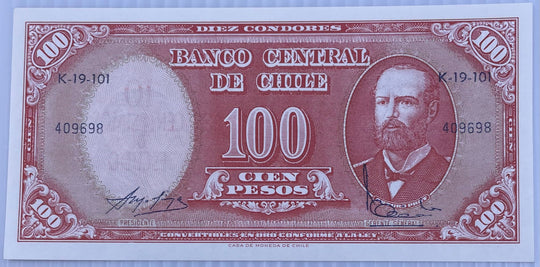 Chile, 100 centesimos ND (1960-1961), P-127a, UNC World Banknote