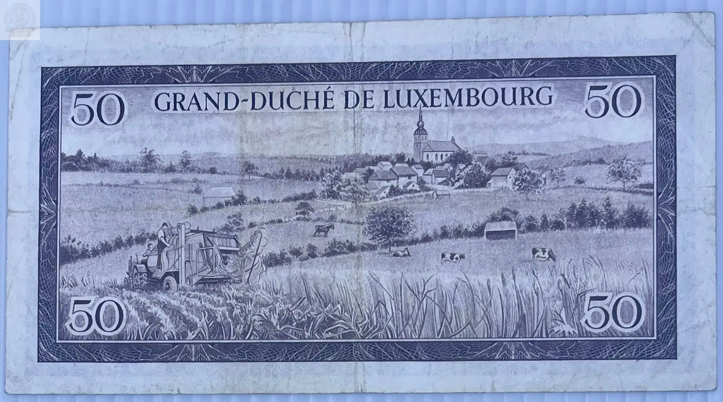 1961 Luxembourg 50 Francs P-51 Used Banknote Cool Coins & Notes