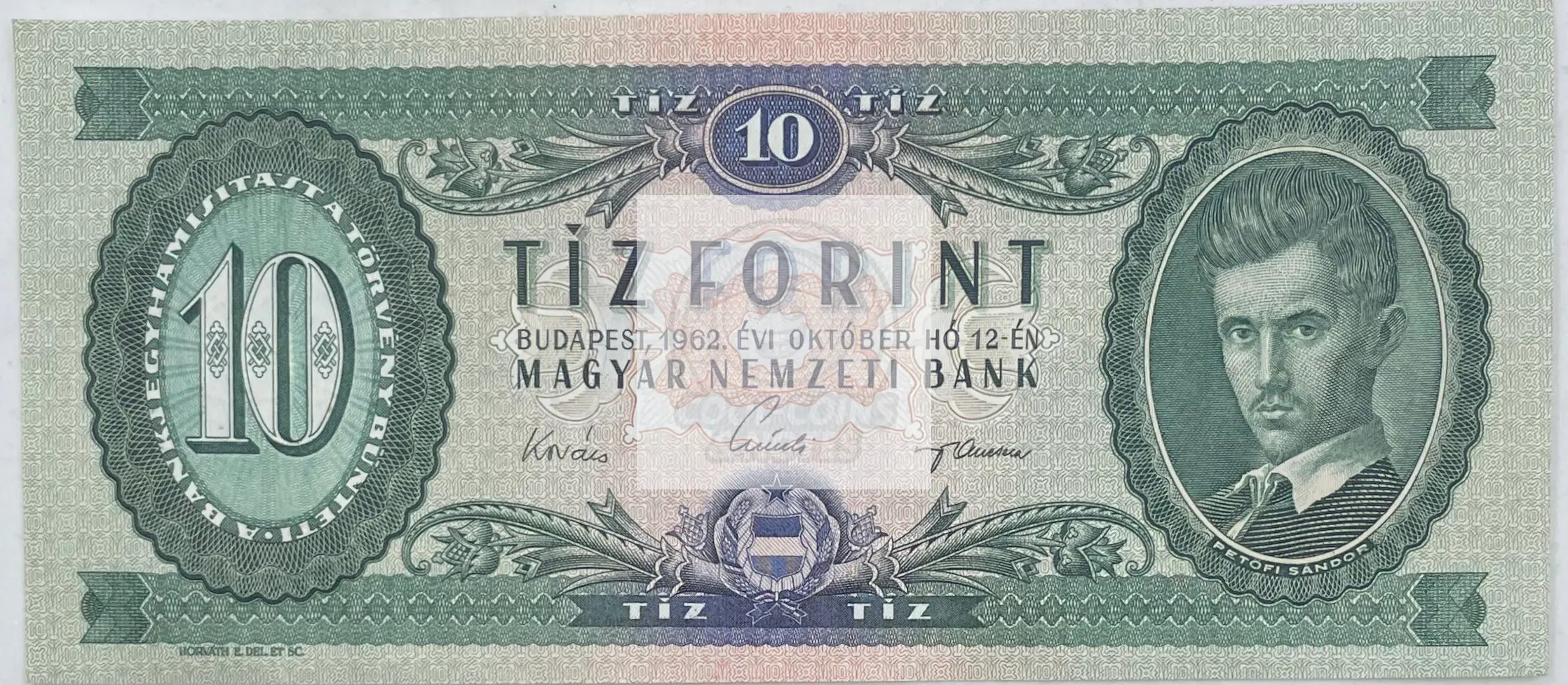 1962 Hungary 10 Forint P-168  World Banknote - Cool Coins & Notes