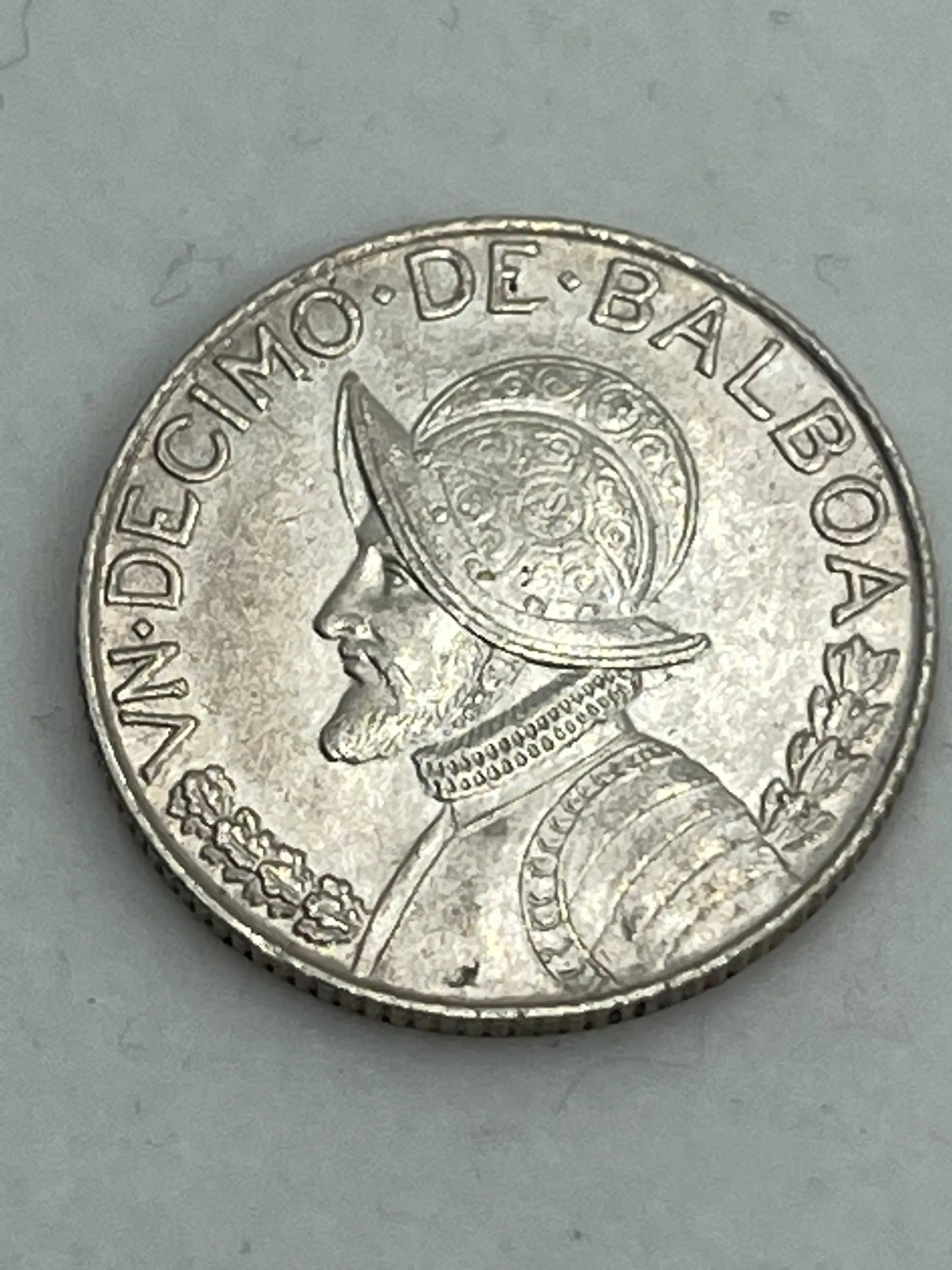 1962 Panama 1/4 Balboa Silver Coin KM#11.2 UNC - Cool Coins & Notes