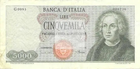 🇮🇹 1964 Italy 5,000 Lire Sweet Note! - Cool Coins & Notes